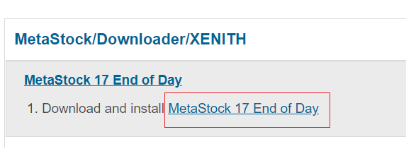 reinstalling metastock 11